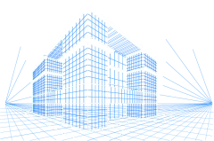 房子建筑透视线条