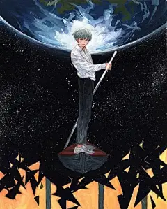 韩国插画师NOMA的水彩作品，总是透着淡淡的成年人的忧郁和幻想_腾讯新闻