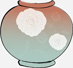 牡丹花瓶高清素材 卡通花瓶 手绘花瓶 油画 油画花瓶 牡丹 花瓶 免抠png 设计图片 免费下载