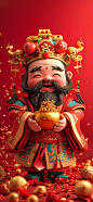 原图壁纸：财神到，送福来-今日头条