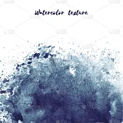 水彩画,墨水,黑色,纹理效果,摇滚乐,深蓝,简单,模板,肮脏的,喷溅