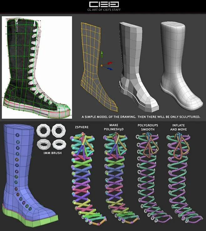 Bootlace tutorial by CIEI3 on deviantART图片_教学图片素材-花瓣网