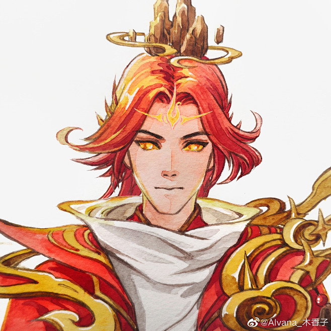 王者荣耀头像手绘五岳