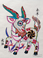 木板年画十二生肖