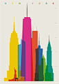 Shapes of Global Cities Defined by Colorful Silhouettes - My Modern Metropolis