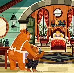 Bienvenue au théâtre des contes
By Paola Escobar

找出金圈的故事，韩塞尔和格蕾特，白雪公主，三只小猪，一个漂亮的戏剧书里的小红帽！演员们在等你上台。欢迎来到故事剧院！

儿童插画超话#每日分享绘本##插画##绘本##教你读绘本##绘本分享##儿童绘本# 
图片来自ins ​​​​
