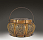 铜雕龙纹暖手炉-清朝-陶瓷玉器