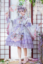 Sakya Lolita -The Wistaria Garden of the Cats- Wa Lolita Embroidered Furisode Sleeves Blouse