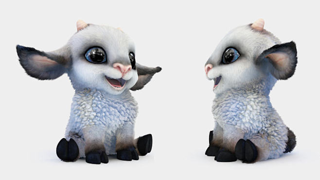 卡通、动画_sheep_角色_3D_模型...
