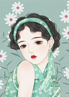 旗袍女子，民国风情【九】

我这一生失败透顶，民国三年等不到一场雨，这一生等不到一句我爱你
                             ——沈鱼藻《旧梦1913》 ​​​