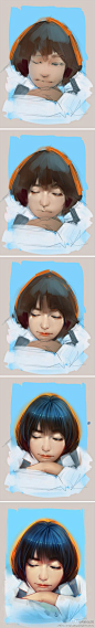Tutorial of how to draw a female's face