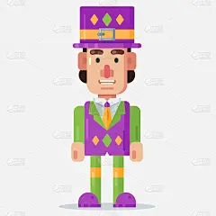 Man with fancy costume celebrate mardi gras
