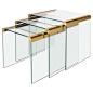 Set of Three Nesting Tables by Gallotti & Radice, Italy, circa 1970