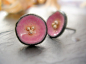 @jewelrybynatsuko pink enamel poppy stud earrings $33 usd