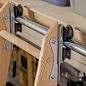 Pantry. Rockler Rolling Utility Ladder - Track Hardware. Look for nickel.