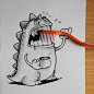 【乱入的小怪兽】艺术家Ratan创意插画作品欣赏