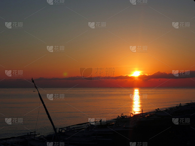 巴厘岛,海洋,自然,水平画幅,无人,曙暮光,夏天,太阳,自然美,红色
