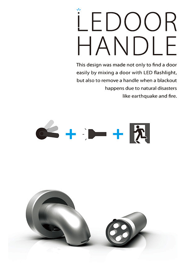 LED式可照明门把手设计::设计路上::...
