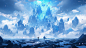 qiuling6689_Ice_and_snow_islands_suspended_in_the_air_blue_ice__d8fdca62-069a-4329-b2af-da592071738e