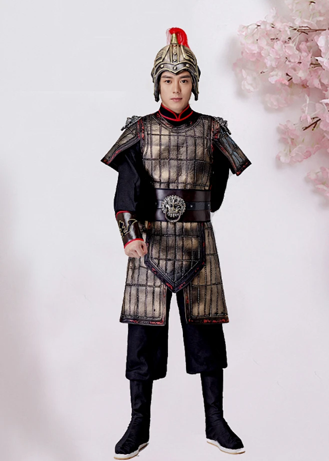 古装古代士兵小兵小将盔甲铠甲战袍兵马俑演出服装戏服汉秦朝cos-淘宝网图片_古风人设参考图片素材-花瓣网