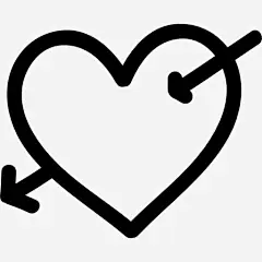 心与Cupid箭手绘符号图标免抠素材_新图网 https://ixintu.com 丘比特 心 手绘 浪漫的情人节 爱 箭头符号