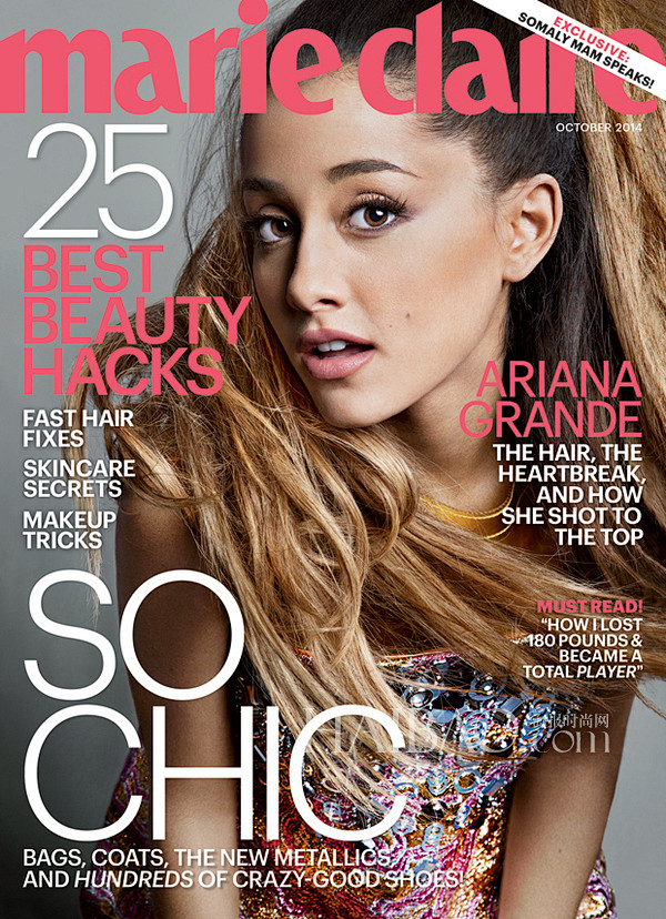 爱莉安娜格兰德arianagrande登marieclaire杂志2014年10月刊