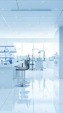 常规通用现代科技风实验室实景图片