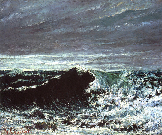 库尔贝，海浪 1871，46x55cm,...