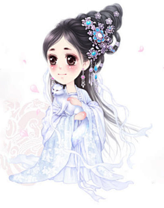 陆蓁采集到橙光素材Q版女版素材