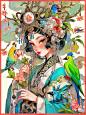 | 国风&国潮插画|汉服|古风