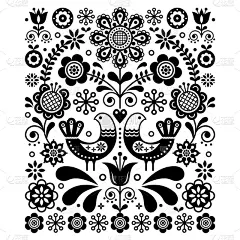 可爱的,工艺品,斯堪的纳维亚半岛,长方形,纺织品,式样,华丽的,创造力,装饰,重复