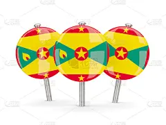格林纳达旗，圆针