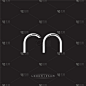 rn initial letter split lowercase logo modern