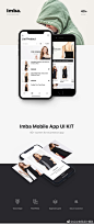 一款时尚服饰类的电商App界面设计套件，40多个界面，Sketch格式。#UI设计# #App设计#  Imba Ecommerce Ui Kit Fashion Shop Ecommerce for iOS & Sketch。价格是30美元，UI8可以直接购买：O网页链接 ​​​​