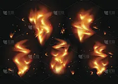 Tongues of flame background