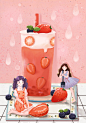 草莓奶盖_安格不拉萌__插画师作品_涂鸦王国gracg.com