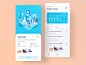 Productivity Reminder branding todo icon app menu onboarding light landing design dashboard clean vector isometric profile chart mobile ui illustration android website