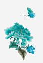 文化艺术免抠素材_元小素 https://iipng.com 蝶恋花 苏州刺绣 中国传统文化 花草类 刺绣 真丝围巾设计图 传统文化