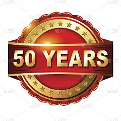 50周年金标配丝带