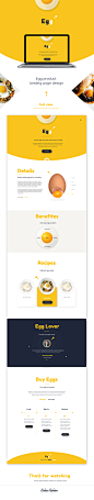 egg - Product landing page on Behance