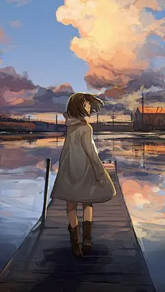 二次元动漫少女可爱手机壁纸图片