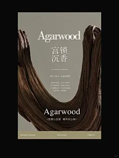 海报设计｜莫兰迪色沉香系列海报_2_Sweet design_来自小红书网页版