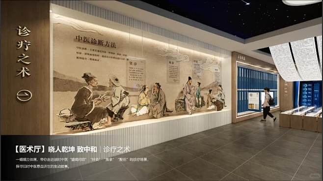 中医药中药博物馆文化馆展厅展览馆室内设计