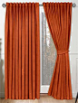 Velvet Terracotta Curtains from Curtains 2go