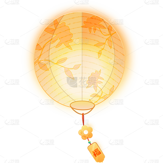中元节灯笼元素贴纸