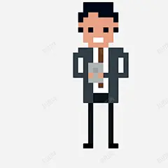 低头玩手机的商务人士矢量图 页面网页 平面电商 创意素材