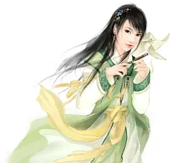 中国风手绘古风男女动漫插画CG游戏宫廷手游人物美术设计绘画素材