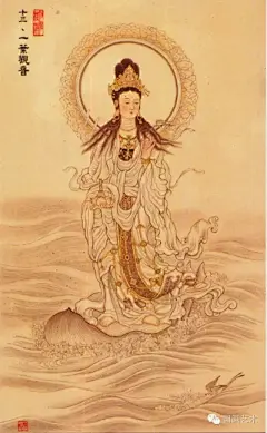 观音菩萨化身工笔画圣像，阿弥陀佛！_985394064.jpg