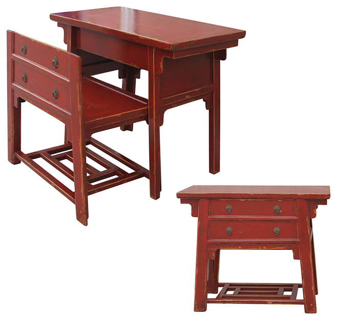 Chinese Desk With Hi...