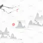 中国风水墨背景素材